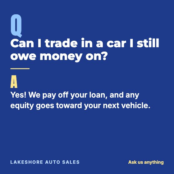 FAQ Card car dealership ad template: No photo · question & answer