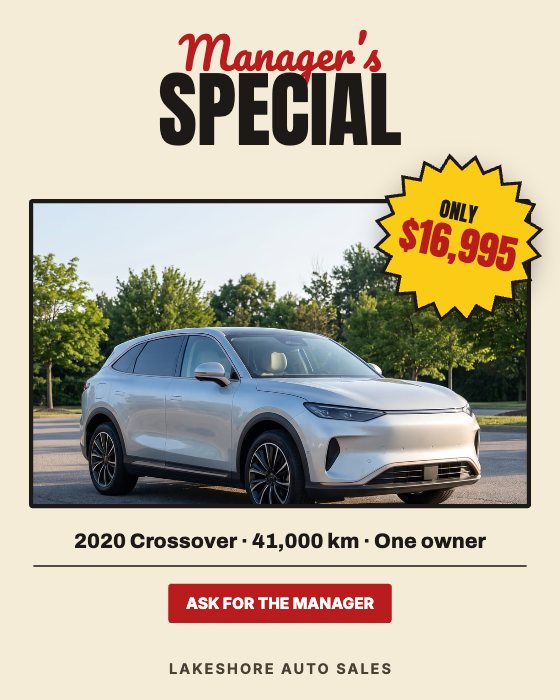 Manager’s Special car dealership ad template: Retro ticket · one vehicle