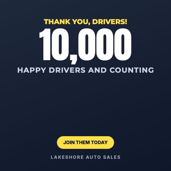 Milestone: Happy Drivers car dealership ad template: Motion · the number counts up