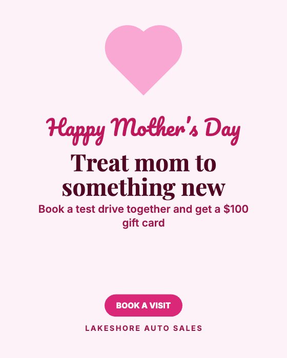 Mother’s Day car dealership ad template: No photo · gift card offer
