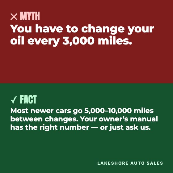 Myth vs Fact car dealership ad template: Two-part education post