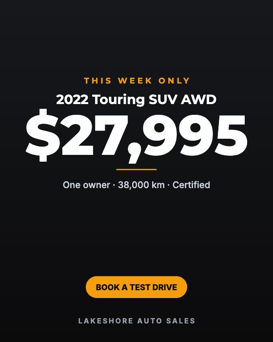 Price Spotlight car dealership ad template: No photo · big price