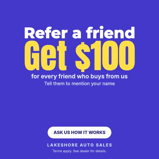Refer a Friend car dealership ad template: No photo · referral bonus