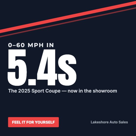 Stat Callout car dealership ad template: No photo · one big number