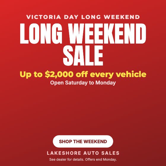 Victoria Day Sale car dealership ad template: Long weekend · May · no photo